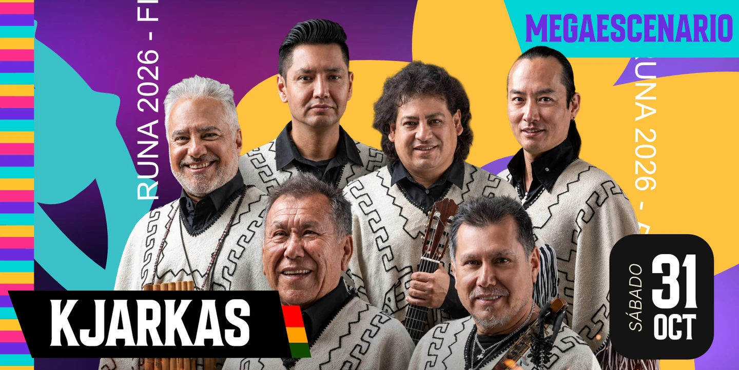 Arte oficial de Kjarkas para el Megaescenario de Finados 2026